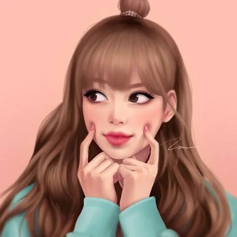 Dễ thương với avatar blackpink rose đáng yêu