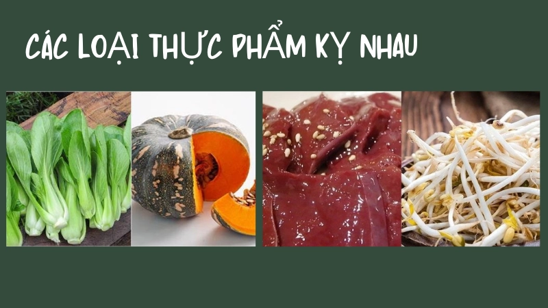 Các loại thực phẩm kỵ nhau tuyệt đối không để chung