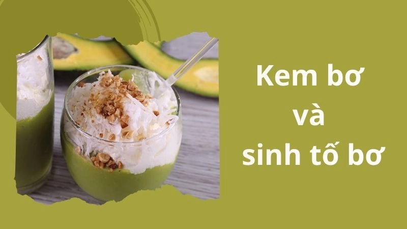 Kem bơ và sinh tố bơ – Món “signature” chỉ Đà Lạt mới có độ béo chuẩn 