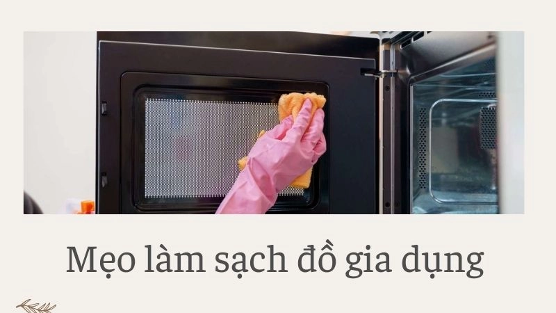 Làm sạch lò vi sóng dính thức ăn nhanh chóng