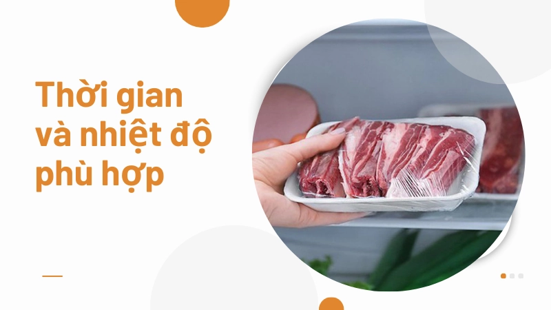 Bảng thời gian rã đông thịt tiêu chuẩn cho từng loại thực phẩm