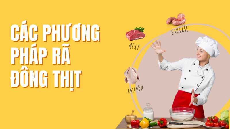 Miếng thịt bò tươi ngon được rã đông đúng cách trong tủ lạnh
