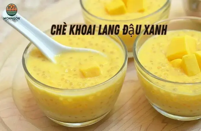 Cách nấu chè khoai lang đậu xanh thơm ngon tại nhà