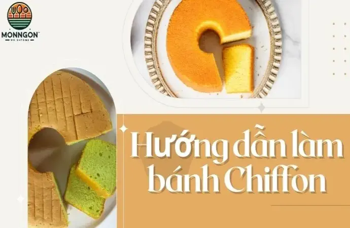 Hướng dẫn làm bánh Chiffon mềm xốp không bị xẹp