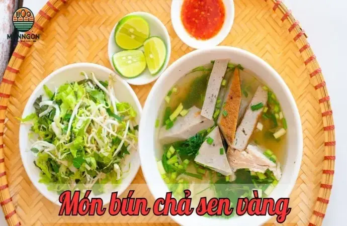 Bún chả sen vàng - Món ngon đậm đà được yêu thích tại Việt Nam