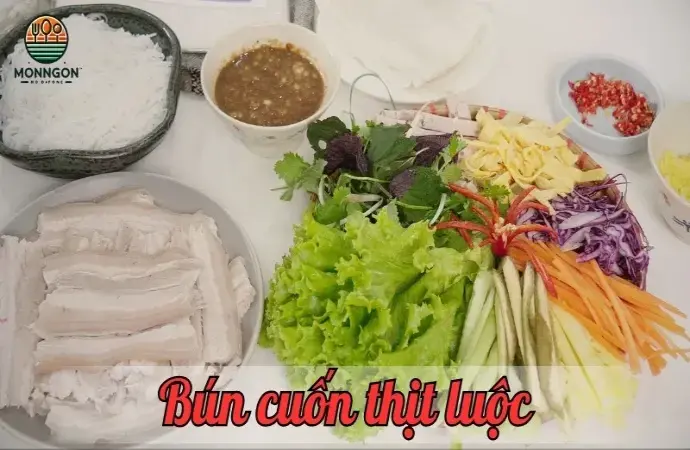 Hướng dẫn chi tiết cách làm món bún cuốn thịt luộc ngon như nhà hàng