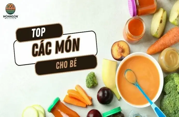 Top các món ăn cho bé mới ăn dặm đầy dinh dưỡng