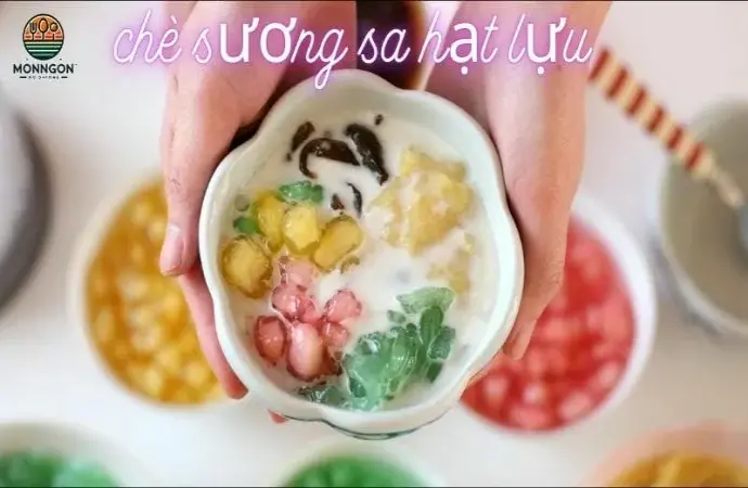 Cách làm chè sương sa hạt lựu ngon mát đơn giản tại nhà