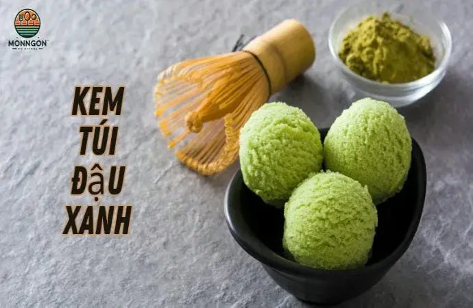 Hướng dẫn làm kem túi đậu xanh đơn giản