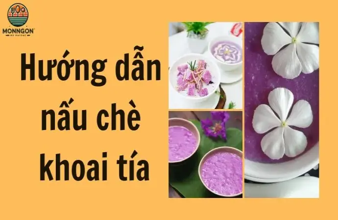 Hướng dẫn nấu chè khoai tía chuẩn vị, đảm bảo ai cũng mê