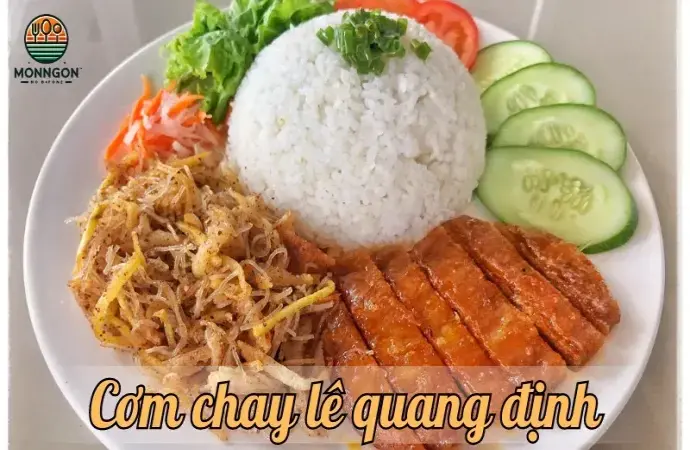 Khám phá cơm chay Lê Quang Định - Hương vị đặc sắc từ ẩm thực Việt