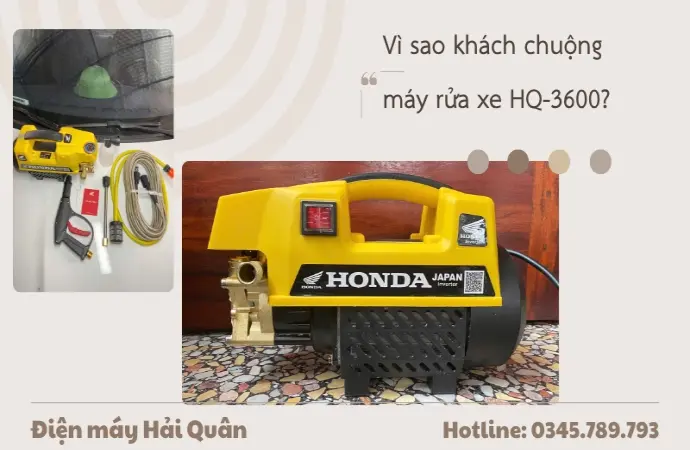 Tại sao máy rửa xe tại điện máy Hải Quân luôn dẫn đầu lựa chọn