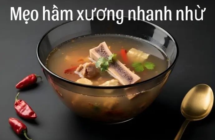 Mẹo hầm xương nhanh nhừ bí quyết đầu bếp truyền tai