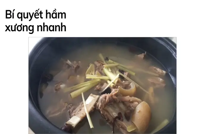 Mẹo hầm xương nhanh nhừ nước trong veo thơm ngon đúng điệu