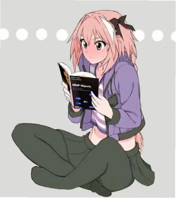 Professional software developer anime girl working on a high-end workstation