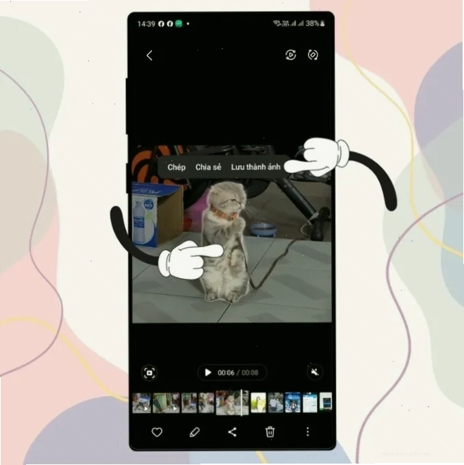 Tùy chỉnh sticker trên điện thoại Samsung