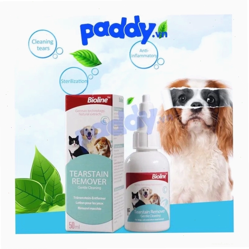 Nhỏ mắt cho chó mèo Bioline Eye Care giúp vệ sinh mắt
