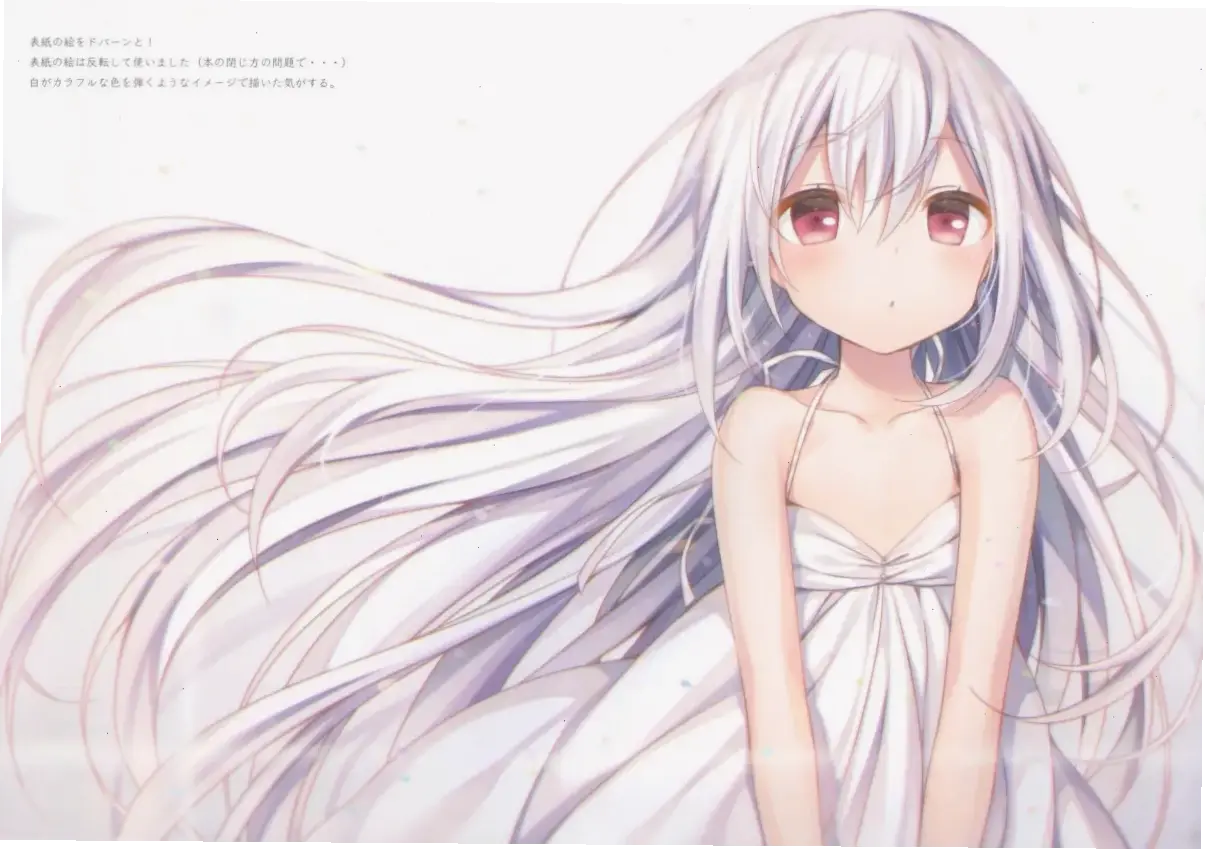 ảnh anime girl tóc bạch kim lạnh lùng