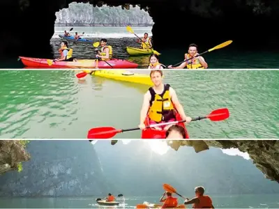 Trải nghiệm chèo thuyền kayak vịnh Hạ Long năm 2026